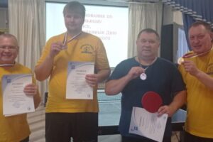 Соревнования в рамках открытого первенства по настольному теннису среди людей с ограниченными возможностями здоровья