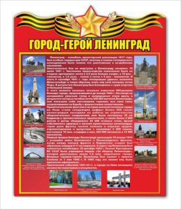 Основные события истории Ленинграда в годы Великой Отечественной войны 1941-1945 гг.