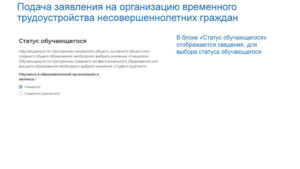 Регистрация несовершеннолетних граждан на единой цифровой платформе «работа в России»
