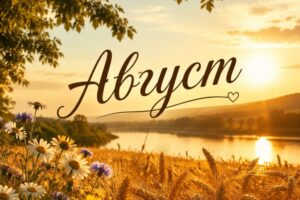 План мероприятий на август
